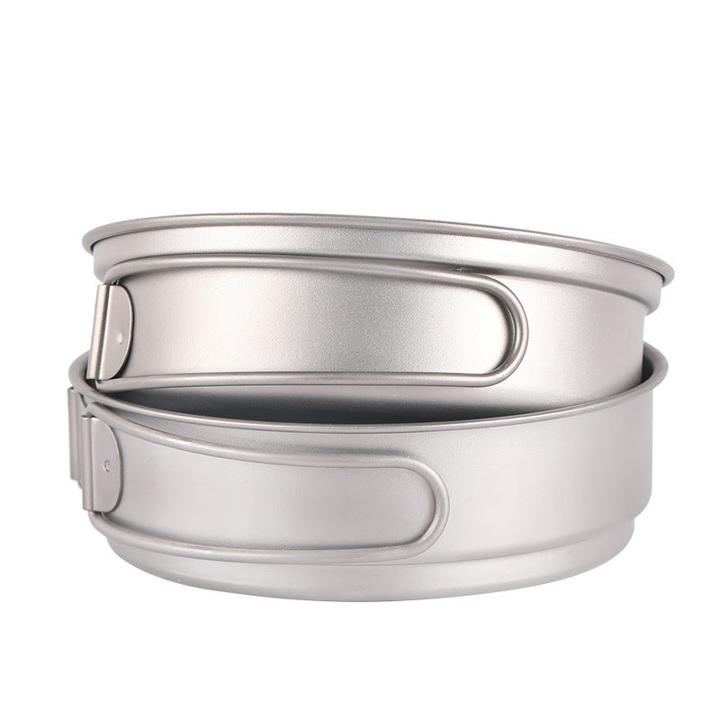 מחבת בישול טיטניום קמפינג 15 ס"מ מחבת נון-סטיק משקל קל במיוחד