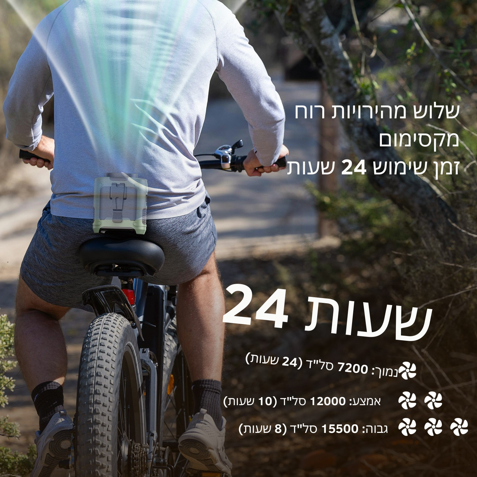 מאוורר מותניים נייד